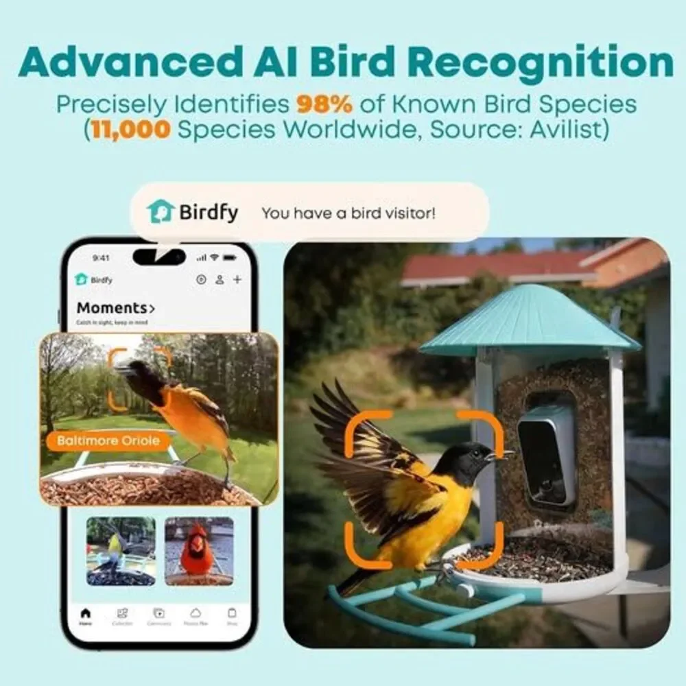 NETVUE by Birdfy Smart Bird Feeder with AI Camera